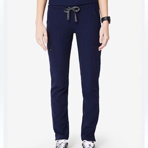 Figs Navy Yola Skinny Scrub Pants, Womens Size XXS/P